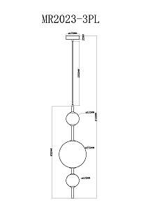 Светильник подвесной MyFar Violla MR2023-3PL