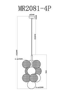 Светильник подвесной MyFar Michelle MR2081-5P