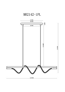 Светильник подвесной MyFar Kenneth MR2142-1PL