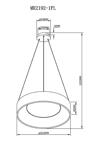 Подвесная люстра MyFar Shannon MR2192-1PL