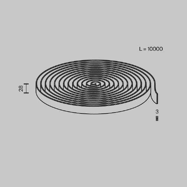 Токопроводящая текстильная лента Maytoni Conductive textile tape Parity TRX130-1.10DB