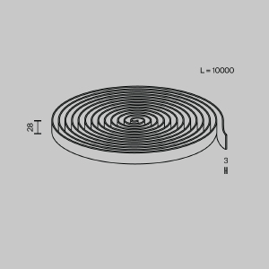 Токопроводящая текстильная лента Maytoni Conductive textile tape Parity TRX130-1.10DB