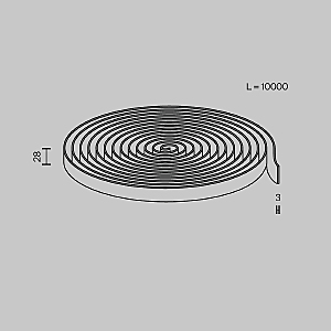 Токопроводящая текстильная лента Maytoni Conductive textile tape Parity TRX130-1.10DB