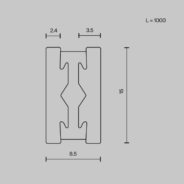 Шинопровод Maytoni Busbar trunkings Flarity TRX154-111BS