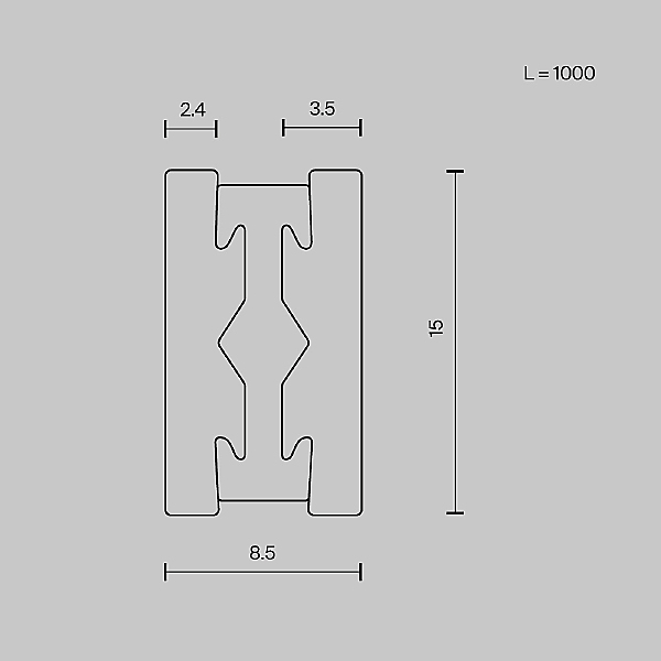 Шинопровод Maytoni Busbar trunkings Flarity TRX154-111BS