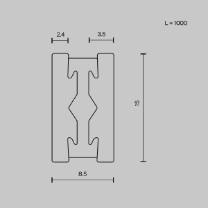 Шинопровод Maytoni Busbar trunkings Flarity TRX154-111BS