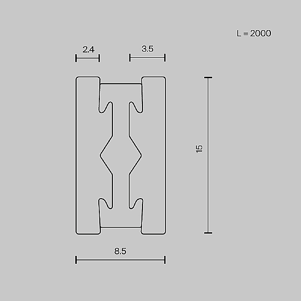 Шинопровод Maytoni Busbar trunkings Flarity TRX154-112B