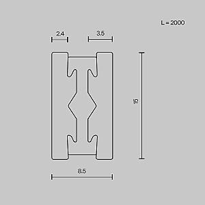 Шинопровод Maytoni Busbar trunkings Flarity TRX154-112B