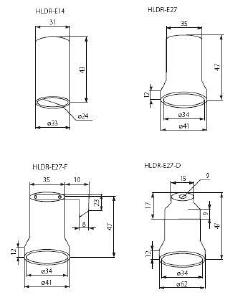 Патрон Kanlux Hldr-E14 2170