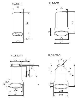 Патрон Kanlux Hldr-E27 2160