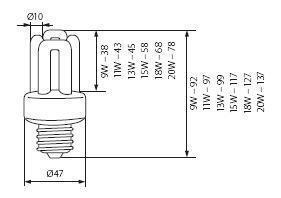 Лампа люминесцентная Kanlux 4U 10685