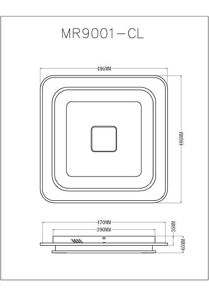 Светильник потолочный MyFar Button MR9001-CL