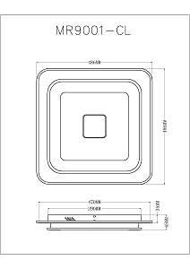 Светильник потолочный MyFar Button MR9001-CL