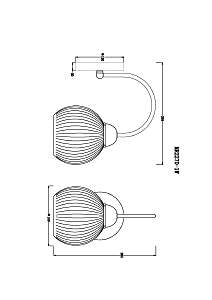 Настенное бра MyFar Flora MR2270-1W