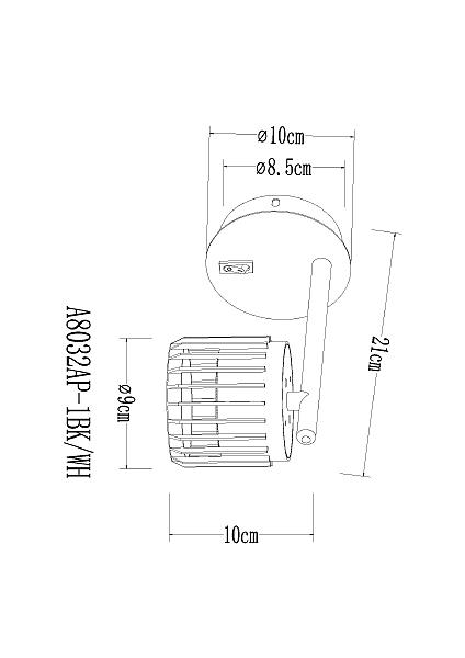 Настенный светильник Arte Lamp Atria A8032AP-1BK