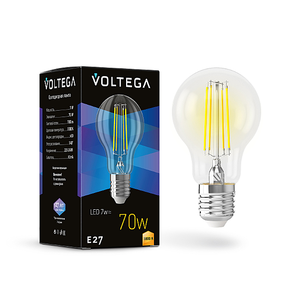 Светодиодная лампа Voltega General purpose bulb E27 7W 7225