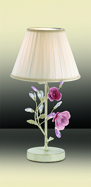 Настольная лампа с цветочками Oxonia 2585/1T Odeon Light