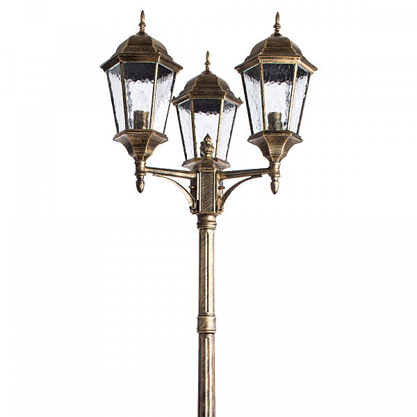 Столб фонарный уличный Arte Lamp GENOVA A1207PA-3BN