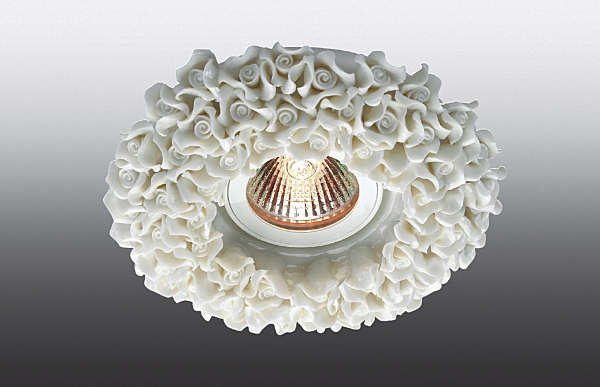 Встраиваемый светильник с цветочками Farfor 369948 Novotech